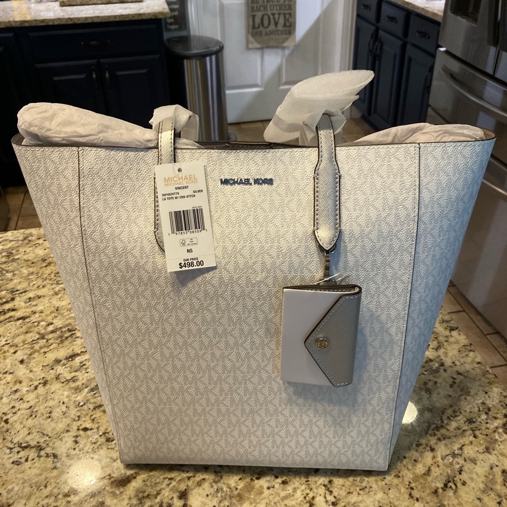 Michael Kors White Tote Bag
